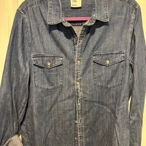 H & M Denim Button Down